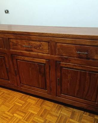 Credenza Etnica in Legno Massiccio