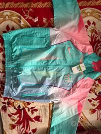 Tuta Barcellona Reversibile Verde Acqua e Rosa