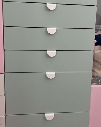 IKEA SMÅSTAD / PLATSA Cassettiera Bianco/Verde Chi