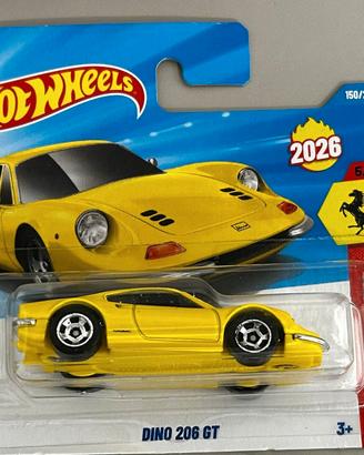 HOT WHEELS FERRARI DINO GIALLA. SIGILLATA NUOVA