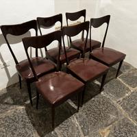 Sei sedie di design anni 50