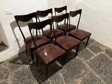 Sei sedie di design anni 50