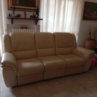 Divano 3 posti vera pelle Chateau d'Ax