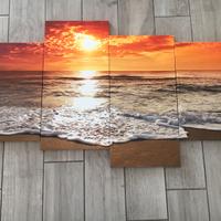 QUADRO TRAMONTO 4 PEZZI