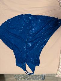 Vestito bllu con pailettes