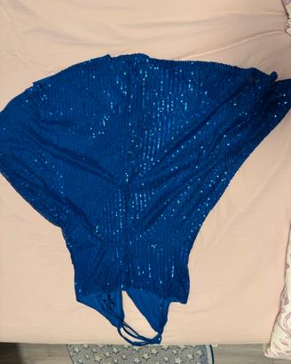 Vestito bllu con pailettes