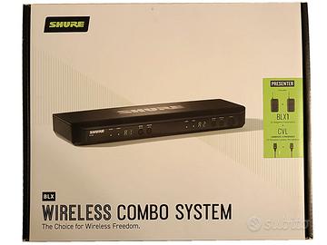 SISTEMA MICROFONICO SHURE WIRELESS 2 CANALI