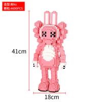 LS8650 Puzzle 3d Simil lego BearBrick PinkRabbit
