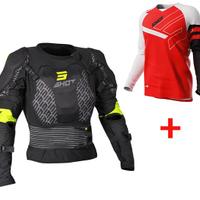 CORPETTO MOTO CROSS SHOT + MAGLIA ROSSO BAMBINO