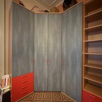 Armadio angolare con cabina