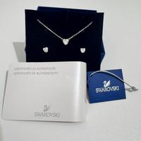 Set collana e orecchini Swarovski a forma di cuore
