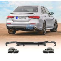 DIFFUSORE MERCEDES W213 4P LOOK AMG E63 + TERMINAL