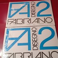 Fogli disegno Fabriano F2 Riquadrati/Lisci