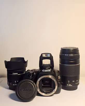 Canon EOS 250D + EF-S 18-55 IS STM + EF 75-300 III