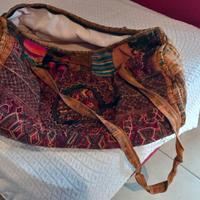 Borsone in stoffa damascata