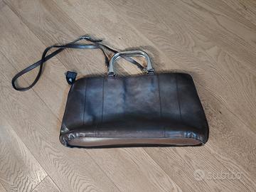 borsa tracolla  Numero 10 color bronzo 