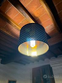 Paralume nero\color ottone 59 cm