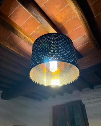 Paralume nero\color ottone 59 cm