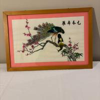 Quadro: ricamo su seta