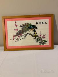 Quadro: ricamo su seta