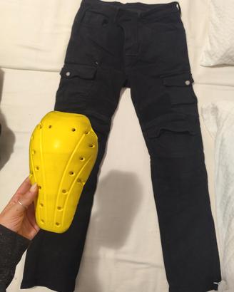 Jeans moto donna protezioni M