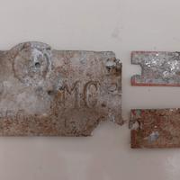 3 vecchie targhette/bolli per carri agricoli