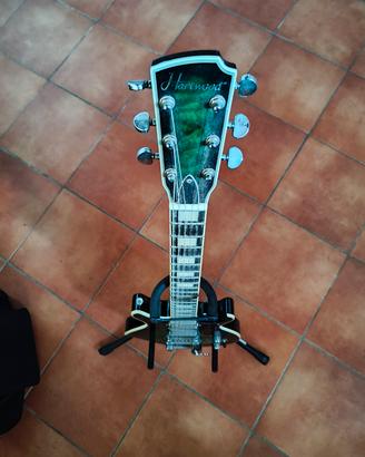 Chitarra elettrica Hartwood verde flame – nuova