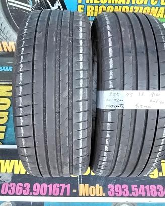 2 gomme usate michelin 225 45 18 91w estive 