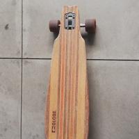 Longboard Globe in legno stile "natural orange" 