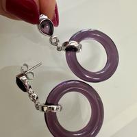 Orecchini in argento e ametista