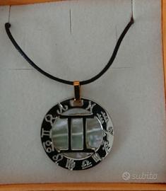 Ciondolo con simbolo zodiacale dei Gemelli