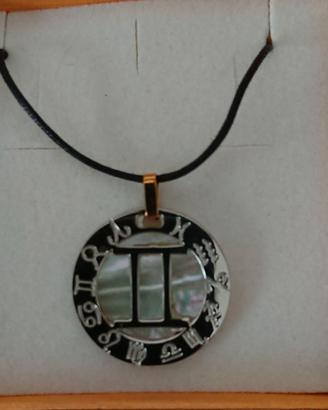 Ciondolo con simbolo zodiacale dei Gemelli