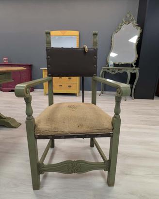 Trono in noce dei primi del ‘900 restaurato