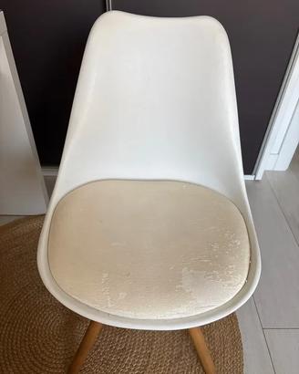 Sedia Nordica Beige e Bianca
