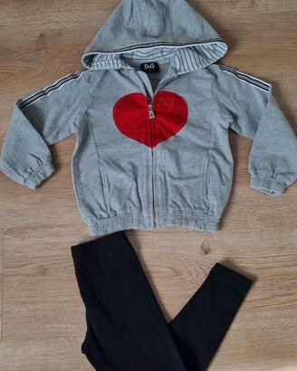 Completo 2 anni leggings felpa Dolce & Gabbana 