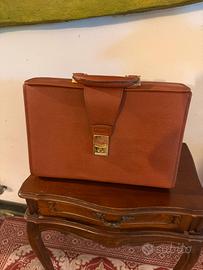 Gianfranco Ferré borsa donna rigida cuoio vintage