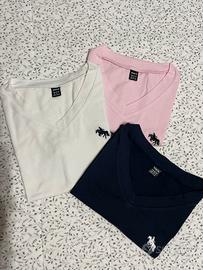 3 t shirt simil polo donna