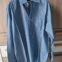 A.Basile camicia a righe uomo 100% cotone