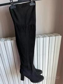 Stivali lunghi scamosciati neri