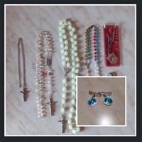 Rosari Santino auto Portachiavi Spillette Lourdes