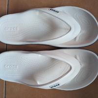 infradito unisex bianche Crocs classiche flip 42,5