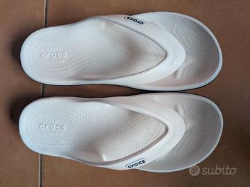 infradito unisex bianche Crocs classiche flip 42,5