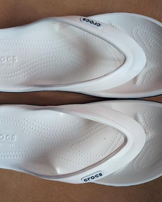 infradito unisex bianche Crocs classiche flip 42,5