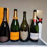 Bottiglie champagne vuote 