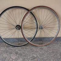 Coppia ruote 28 gomme tubolari