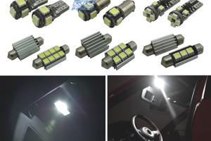 KIT 13 LAMPADE LED INTERNE PER VOLKSWAGEN VW GOLF 