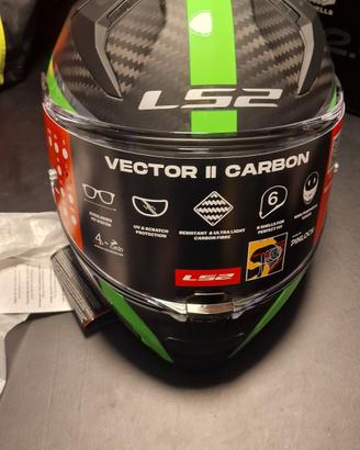 Casco Integrale Ls2 FF811 Vector 2 Carbon Grid L