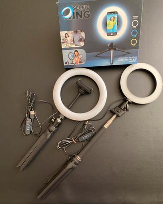KIT 2 RING LIGHT LED SELFIE VIDEO CONTENT CREATOR