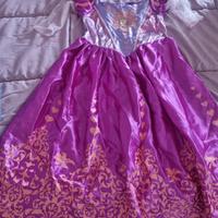Vestito rapunzel 5-6 anni