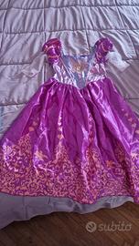 Vestito rapunzel 5-6 anni